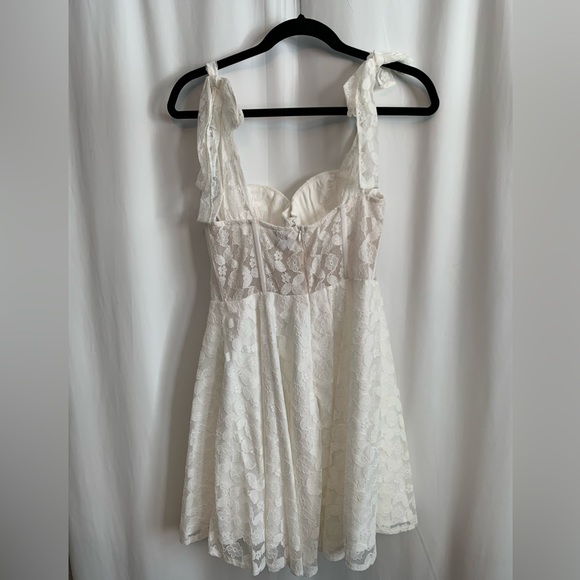 NWT Angel Biba White Corset Top Mini Dress Size M - Picture 3 of 7